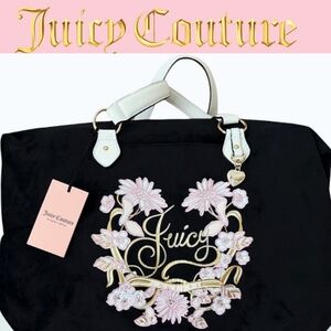 Juicy Couture In Bloom Weekender Duffel Bag- Liquorice